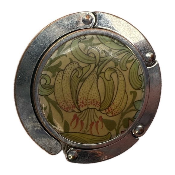 Purse Handbag Magnetic Table Side Portable Hook Crystal Flower Extension Bag - Picture 4 of 13